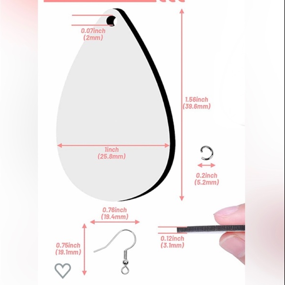 Softball/Volleyball Softball/Baseball Softball/Soccer sublimation wood earrings - Picture 4 of 14